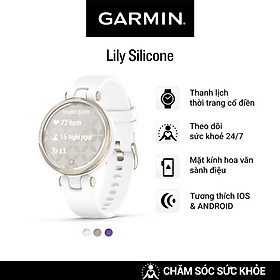 Mua Đồng Hồ Thông Minh Garmin Lily Sport (White/LightSand/DeepOrchid) - Hàng Chính Hãng