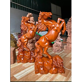 Mua Nhất mã phi thiên Gỗ hương đá liền khối cao 20 cm