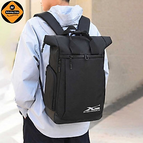 Balo Du Lịch Xbags Secret Xb 1201 Màu Đen, Thiết Kế Nắp Cuộn Tăng Không Gian Linh Hoạt,  Chống Thấm, Cá Tính, Đựng Được Laptop 17 Inch!
