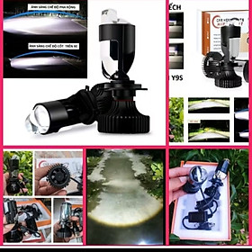 1 BÓNG ĐÈN PHA LED Y9 SIÊU SÁNG LẮP XE MÁY ÔTÔ MẪU MỚI 