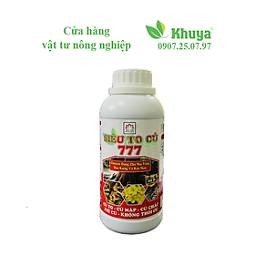 Phân bón NPK sinh học Siêu To Củ 777 500ml chuyên Mai Vàng, Hoa Kiểng và Rau Màu