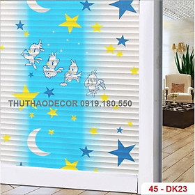DECAL DÁN KÍNH MỜ SẴN KEO - BÁN THEO 1M TỚI