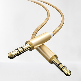 Mua Dây Cáp Audio AUX 3.5mm  2 Đầu Đực Mạ Vàng Dài 1M