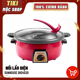 Nồi Lẩu Điện Đa Năng Sunhouse SHD4520 (3L) – Đỏ - Hàng chính hãng
