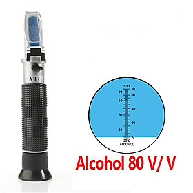 Mua Máy Đo Nồng Độ Cồn Yieryi Hộp Bán Lẻ Khúc Xạ Kế ATC 0-80% V/V  dụng cụ đo nồng độ cồn trong dung dịch