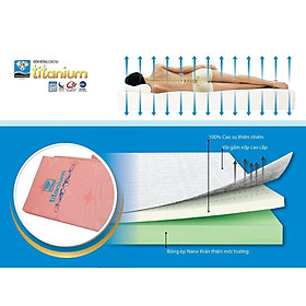 Mua ĐỆM CAO SU BÔNG TITANIUM KIM CƯƠNG Rẻ Nhất Sàn ( Màu Vải Ngẫu Nhiên )