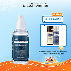 Tinh chất dưỡng da Dear, Klairs Rich Moist Soothing Serum 80ml - 80ml