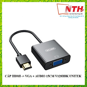 Mua Cáp HDMI ra VGA + AUDIO 15cm V128BBK UNITEK