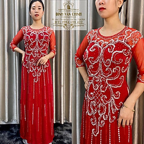Áo dài kim sa mẹ cao cấp_duy chinh_ADM0007