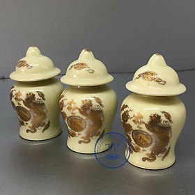 Mua Hũ thờ gạo   muối   choé thờ cúng bằng sứ KH12377
