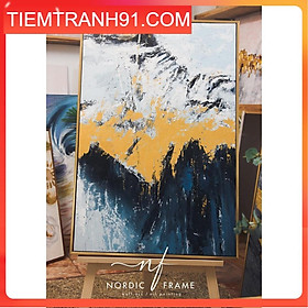 Mua Tranh sơn dầu cao cấp - NORDIC FRAME - Tranh trừu tượng  vẽ tay 100%  đẳng cấp và sang trọng  vẽ theo yêu cầu