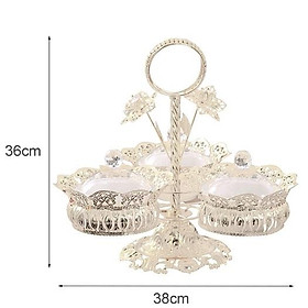 Khay Đựng Mứt Vintage Hoàng Kim Cao Cấp 2022 3 hũ | THỐ 3 KHẢM ĐÁ ĐỰNG ĐỒ KHÔ TẾT 2022 | HŨ MỨT TẾT CAO CẤP