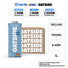Thùng 6 hộp Sữa yến mạch OATSIDE vị Đậm Đà Deluxe 1L