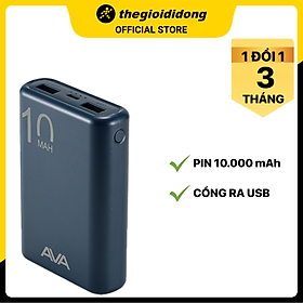 Mua Pin sạc dự phòng Polymer 10.000 mAh AVA PJ JP191S - Hàng chính hãng