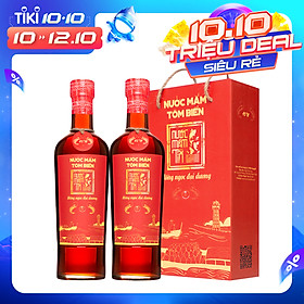 1 cặp 2 chai 500ml nước mắm tôm biển 45N