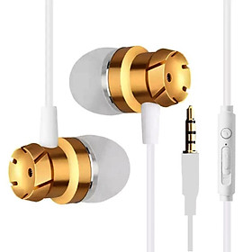 Tai nghe có Mic New4all Piston Basic in-ear super Bass kiểu dáng thời trang - Trắng Bạc - Hàng Chính Hãng