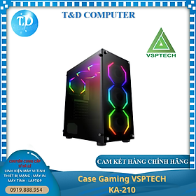 Vỏ máy tính Case VSP KA210 Gaming kính cường lực