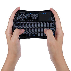 Backlit Mini Wireless Keyboard Handheld Remote with Touchpad for Android TV