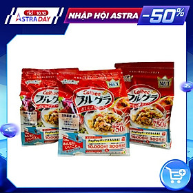 Thùng 6 gói ngũ cốc hoa quả Calbee Nhật Bản