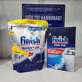 Combo Muối rửa bát Finish 1.5kg + Viên rửa bát Finish Quantum 40 viên