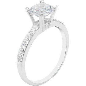 Nhẫn bạc nữ - Bạc thật - Đính Đá Pha lê Trắng lấp lánh  (NN.A8.B)