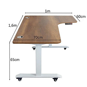 Mua Bàn làm việc thông minh Smartdesk L OFfice - Thiết kế tông minh  nâng hạ độ cao tự động