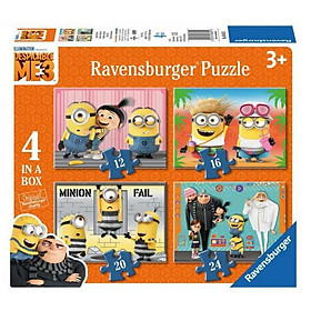 Bộ Xếp Hình Puzzle Minions Ravensburger RV06895 1 (4 Bộ 12/16/20/24 Mảnh)