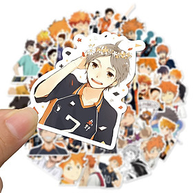 Set 30 Sticker Haikyuu ảnh decal hình dán ép lụa