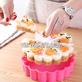 Mua Khuôn rau câu  làm bánh  khuôn ép xôi ngũ sắc hình tim – Loại 19 cm – Mã số 1254