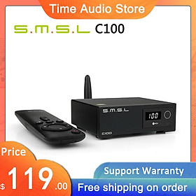 SMSL C100 USB MQA DAC AK4493S XMOS XU316 DSD512 32bit 768KHz CK-03 CLOCK OPTICAL COXIAL DECODER
