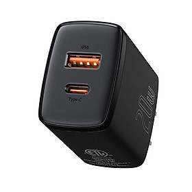 Mua Bộ sạc nhanh nhỏ gọn Baseus Compact Quick Charger U+C 20W - hàng chính hãng