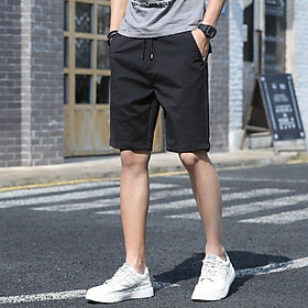 Mua Quần short nam kaki lưng thun màu đen có size đại đến 85kg | Tiki Mua Quần Short Nam Kaki Lưng Thun Màu Đen Có Size Đại Đến 85Kg | Tiki