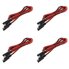 4X 18AWG DC SAE Male to Male Extension Adapter Cable, Harness Solar Battery