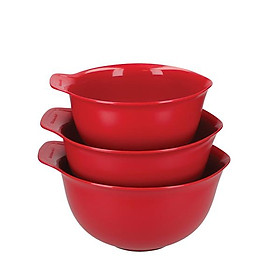 KitchenAid - Bộ tô nhựa màu đỏ - 3 món