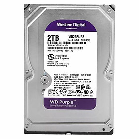 Mua Ổ Cứng HDD Camera WD Purple 2TB SATA 6Gb/s WD22PURZ - Hàng chính hãng