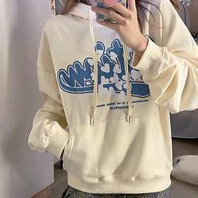 Áo Khoác Hoodie Nam Nữ Chui Đầu Logo In Chữ Nổi Phối Hình Tim Có Nón 2 Lớp Che Nắng Cực Tốt TP