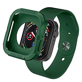 Ốp Case Chống Shock Chống Va Đập Carbon cho Apple Watch Series 4/ 5/ 6/ SE/ 7/ 8 Size 40/41/44/45mm- Hàng chính hãng