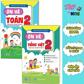 Sách - Combo Ôn Hè Toán và Tiếng Việt 2 - Dành cho học sinh lớp 2 lên 3 (2 cuốn)