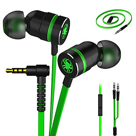 Tai nghe Game thủ, tai nghe in ear gaming Plextone G20 mẫu mới 2019 dây dẹt chống rối, Jack 3.5mm chữ L chống gẫy, Microphone Built in Filter Circuit – Hàng Chính Hãng.