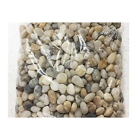 1KG SỎI SUỐI 3 MÀU TRANG TRÍ HỒ CÁ CẢNH