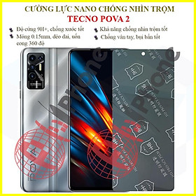 Mua Dán chống nhìn trộm dành cho  Tecno Pova 2 - Dán cường lực dẻo nano 9H+
