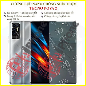 Dán chống nhìn trộm dành cho  Tecno Pova 2 - Dán cường lực dẻo nano 9H+