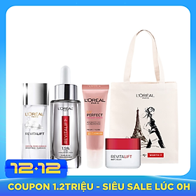 Bộ Sản Phẩm Dưỡng Da Căng Mọng Ban Ngày L'Oreal Paris Revitalift