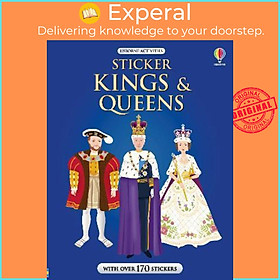 Sách - Sticker Kings & Queens by Dr Anne Millard (UK edition, paperback)