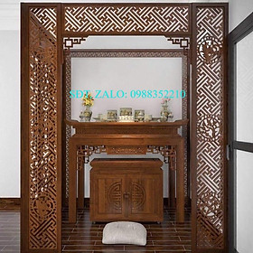 Mua bàn thờ hiện đại 107cm gỗ sồi