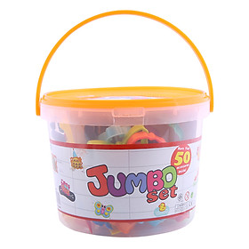 Bộ Khuôn Nặn Học Tập 55 Món Kiddy Clay JUMBO SET