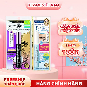 Set Dây Mascara Nâng Rậm Dày Mi Và Mascara Tẩy Trang Mi Kissme Heroine Make (2 cây)