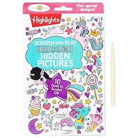 Sách ngoại văn: Scratch-And-Play - Unicorn Hidden Pictures