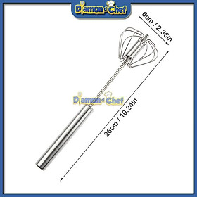 Mua Phới lồng đánh trứng / tạo bọt cafe trục xoay Inox cao cấp 25cm