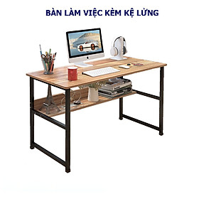 Mua Bàn làm việc Kệ Lửng  chân sắt sơn tĩnh điện  mặt bàn định vị lỗ dễ lắp đặt